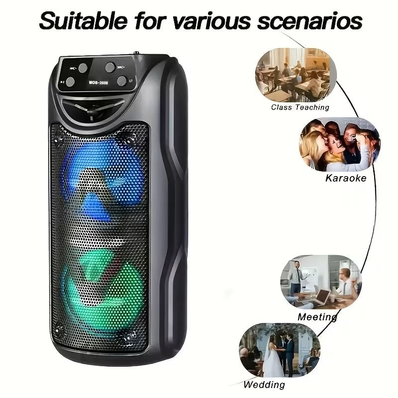 Dual Stereo Wireless Speaker with RGB Lights