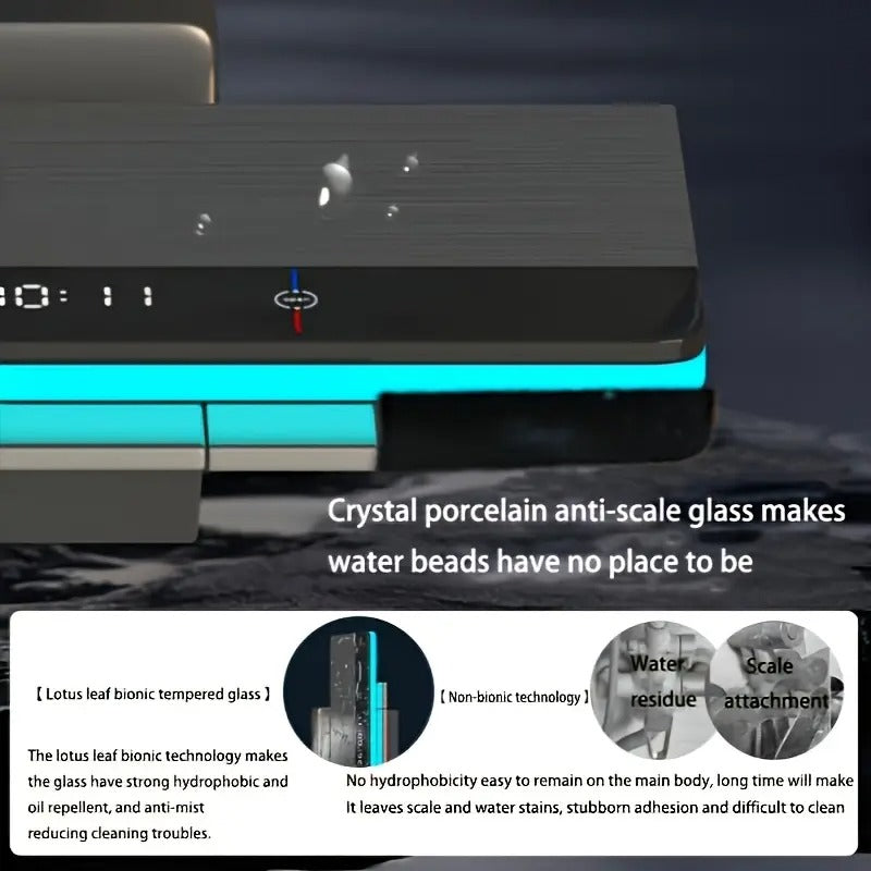 Shower Piano Light Wall-Mounted Rain System