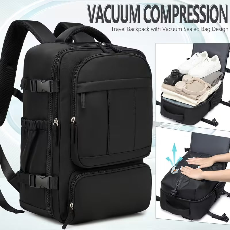 Vacuum Compression Backpack with Manual Pump