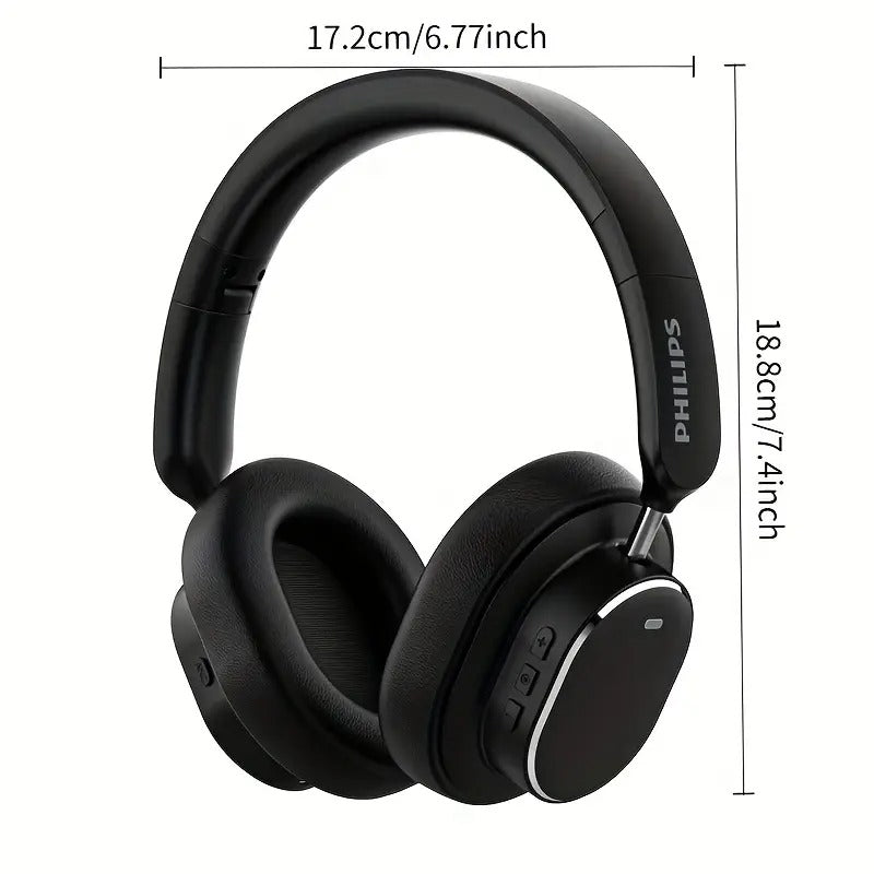Wireless Bluetooth Over-Ear Headphones with ANC and Mic