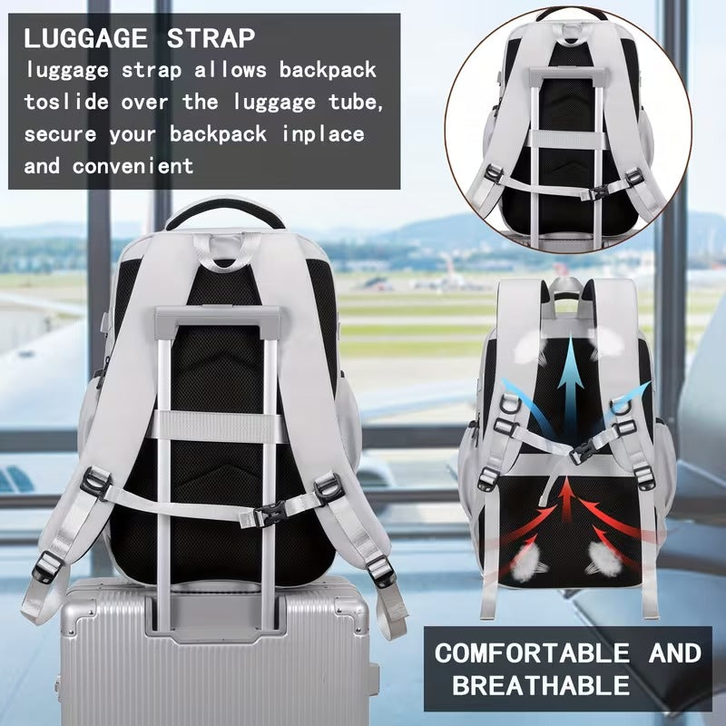 Laptop Travel Backpack with Trolley Sleeve