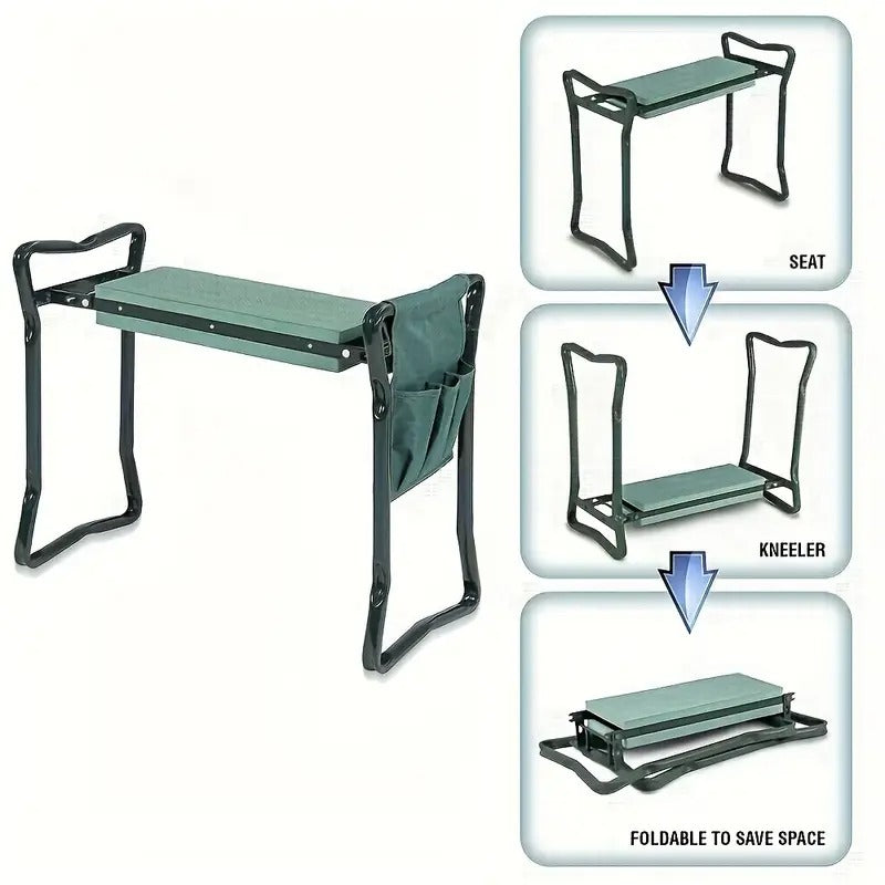 Foldable Garden Kneeler with Tool Bags (3pcs)