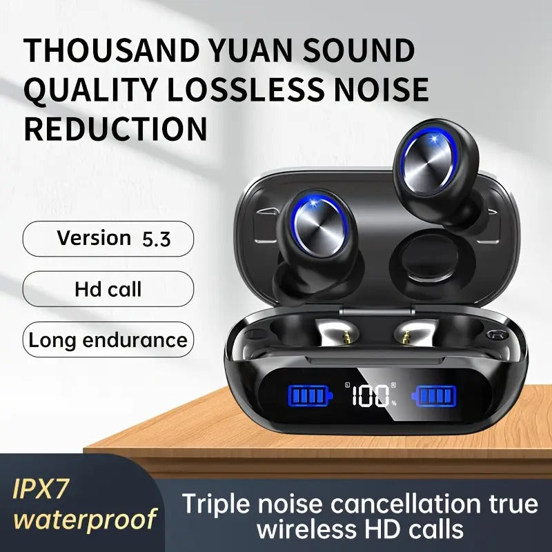 Wireless Earbuds Playtime Bluetooth 5.3 Noise Cancelling