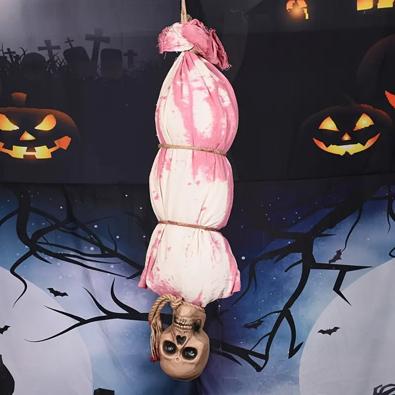 Spooky Halloween Hanging Ghost with Sound and Lights
