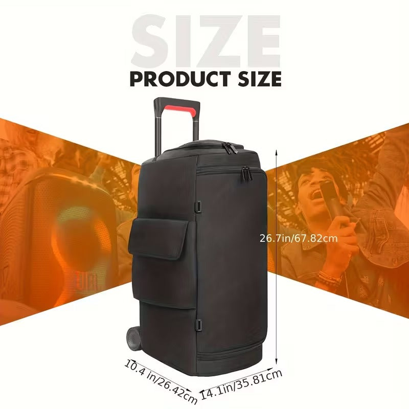 Fabric Speaker Cover with Zipper Storage Bag