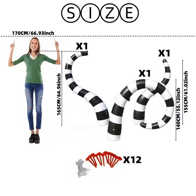 Giant Halloween Inflatable Snake Set (3pcs)