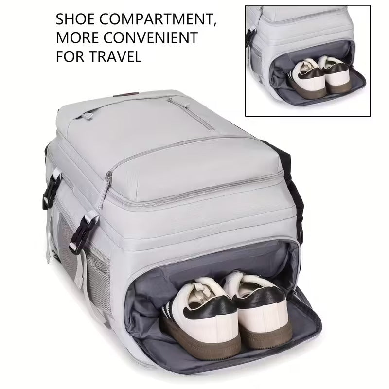 Airline Carry-On Backpack with USB Port & Laptop Compartment