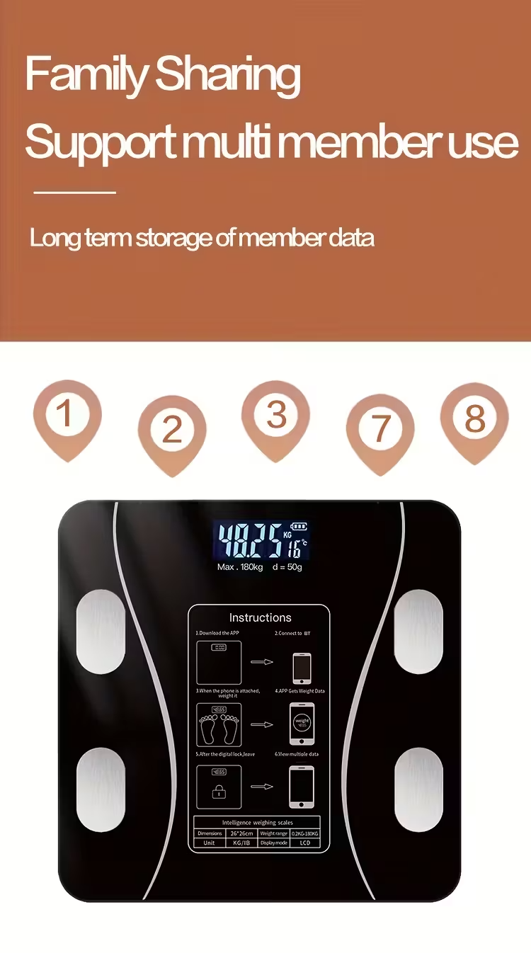 Smart Digital Weight Scale with App Connection