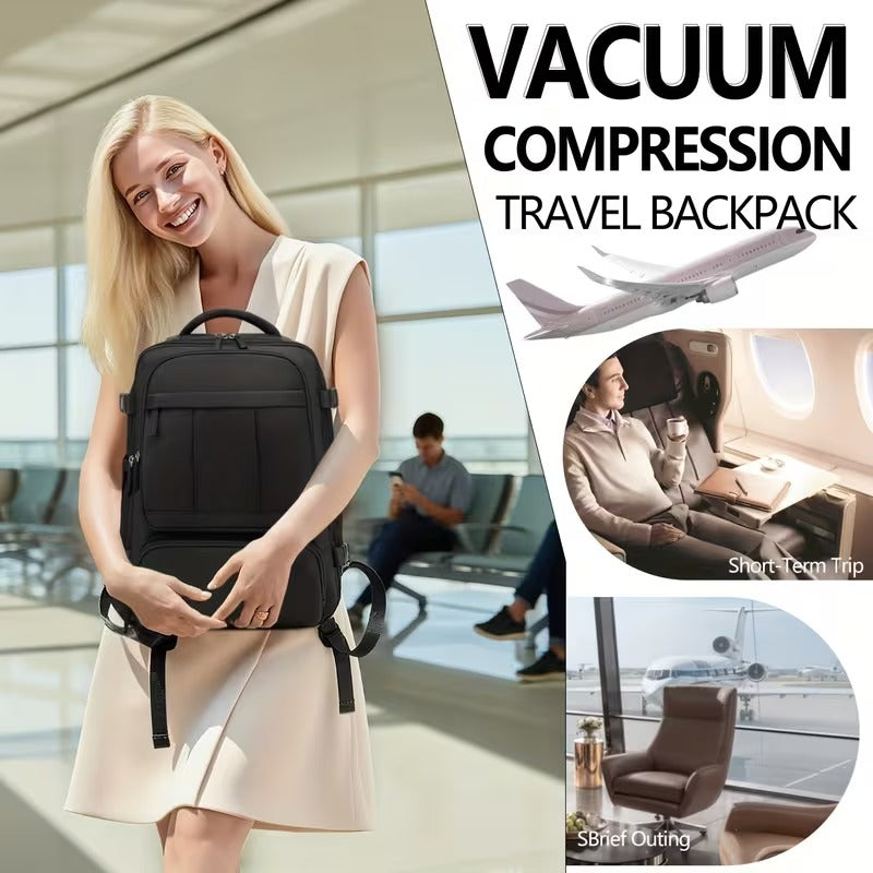 Vacuum Compression Backpack with Manual Pump