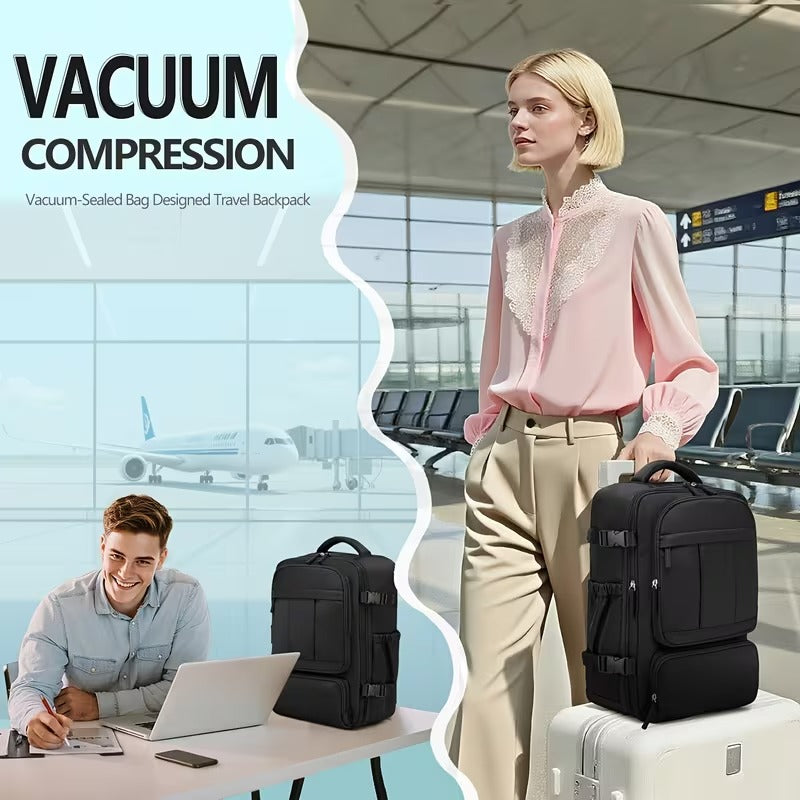 Vacuum Compression Backpack with Manual Pump