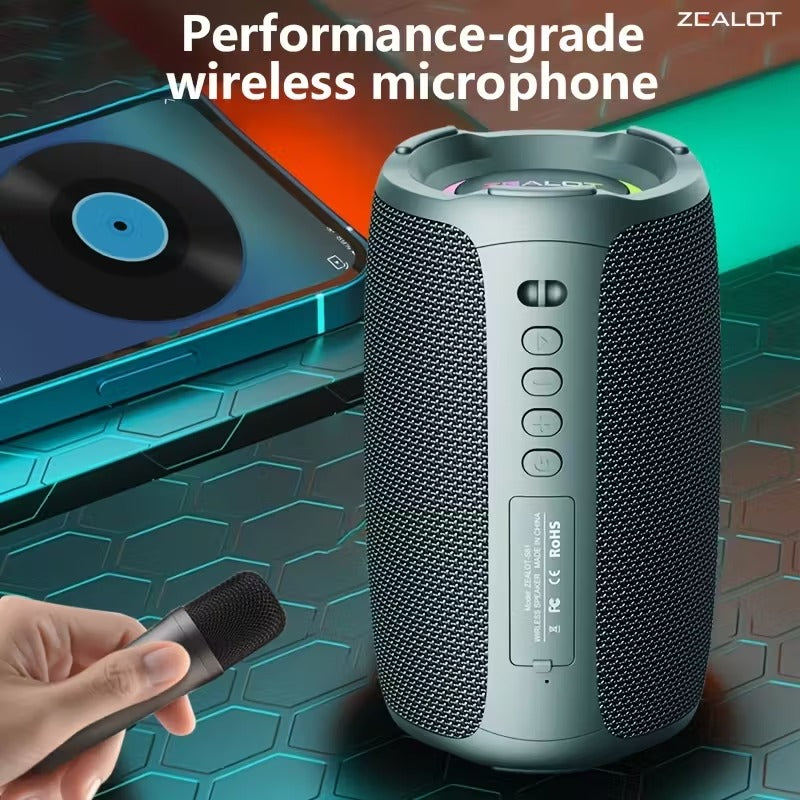 Wireless Speaker with Dual Microphones