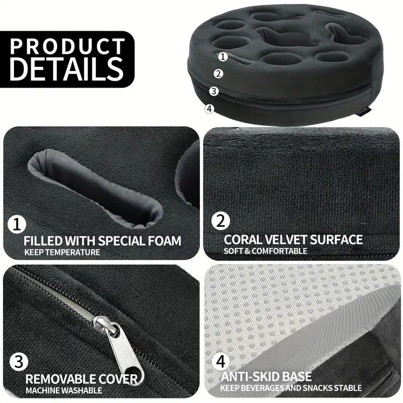 Couch Cup Holder Pillow Sofa Organizer Caddy Tray