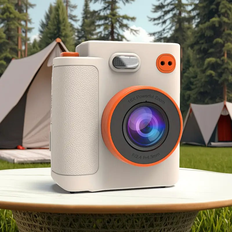 Kids Print Camera 1080P with Vintage Paper