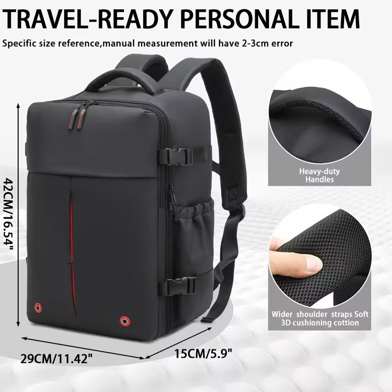 Travel Backpack with Built-In Pump