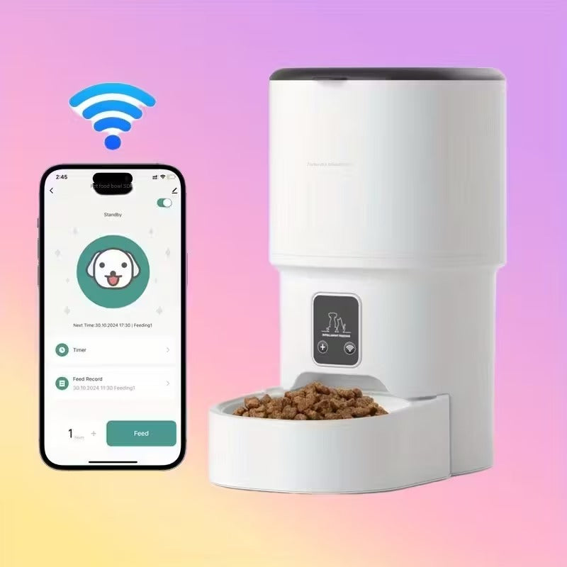 Smart WiFi Cat Feeder 4L Automatic Pet Dispenser