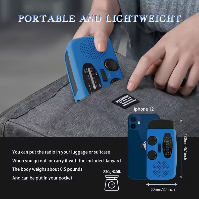 Emergency Flashlight Radio with Power Bank