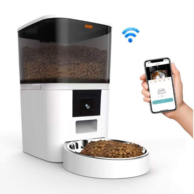 Smart Pet Feeder with Camera and App Control