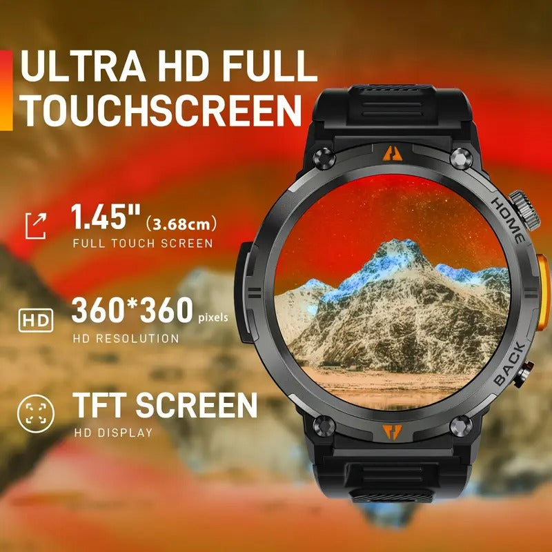 Smart Watch with Flashlight Touch Screen
