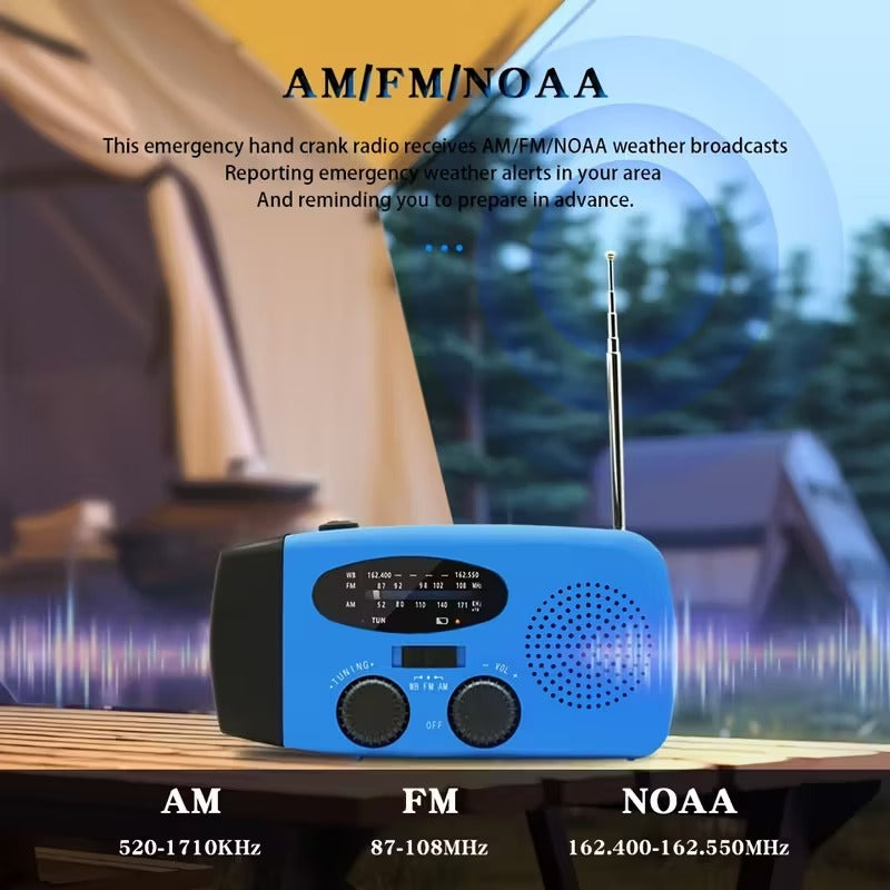 Emergency Flashlight Radio with Power Bank