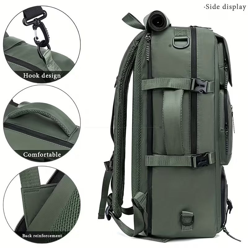 35L Laptop Travel Backpack with Shoe Compartment