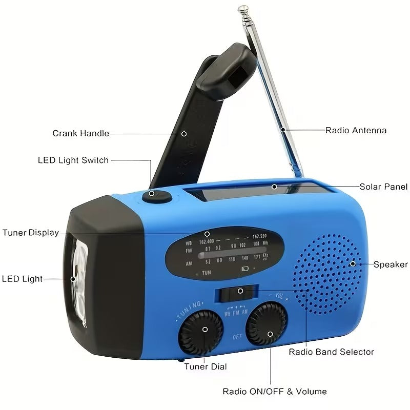Emergency Flashlight Radio with Power Bank