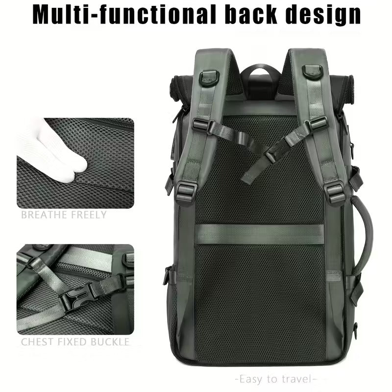 35L Laptop Travel Backpack with Shoe Compartment