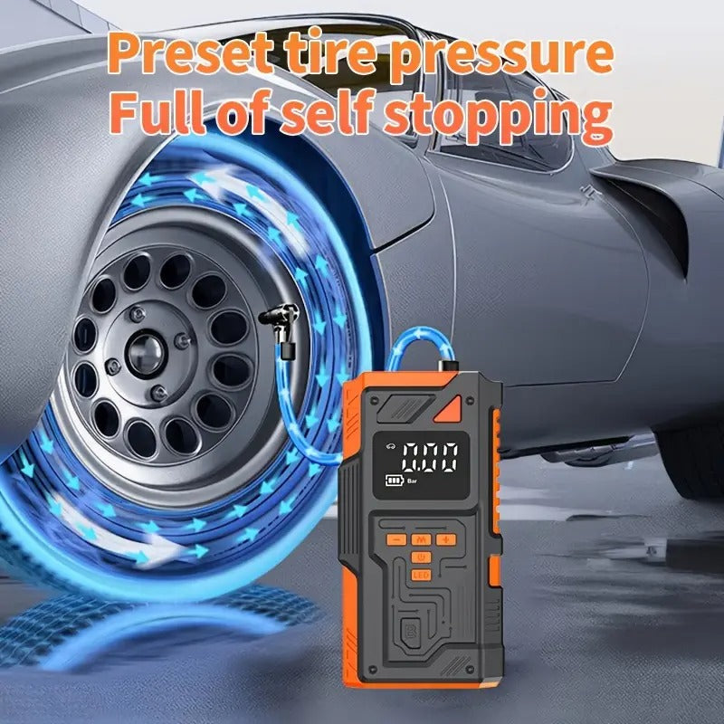 Mini Air Compressor Pump Digital Display Tire Inflator