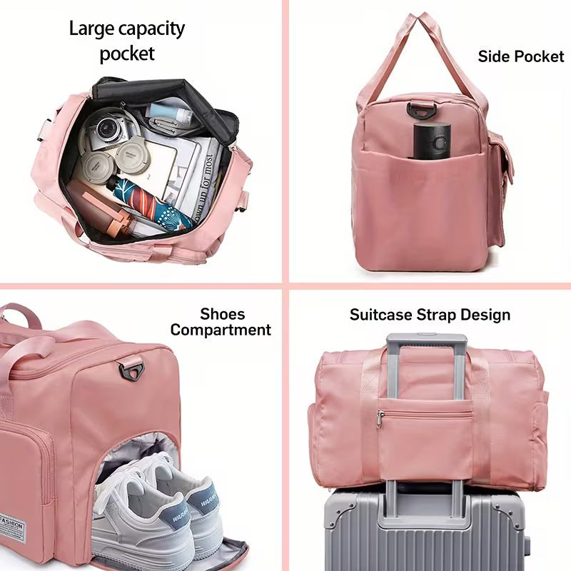 Large Gym Duffle Bag with Shoe Compartment