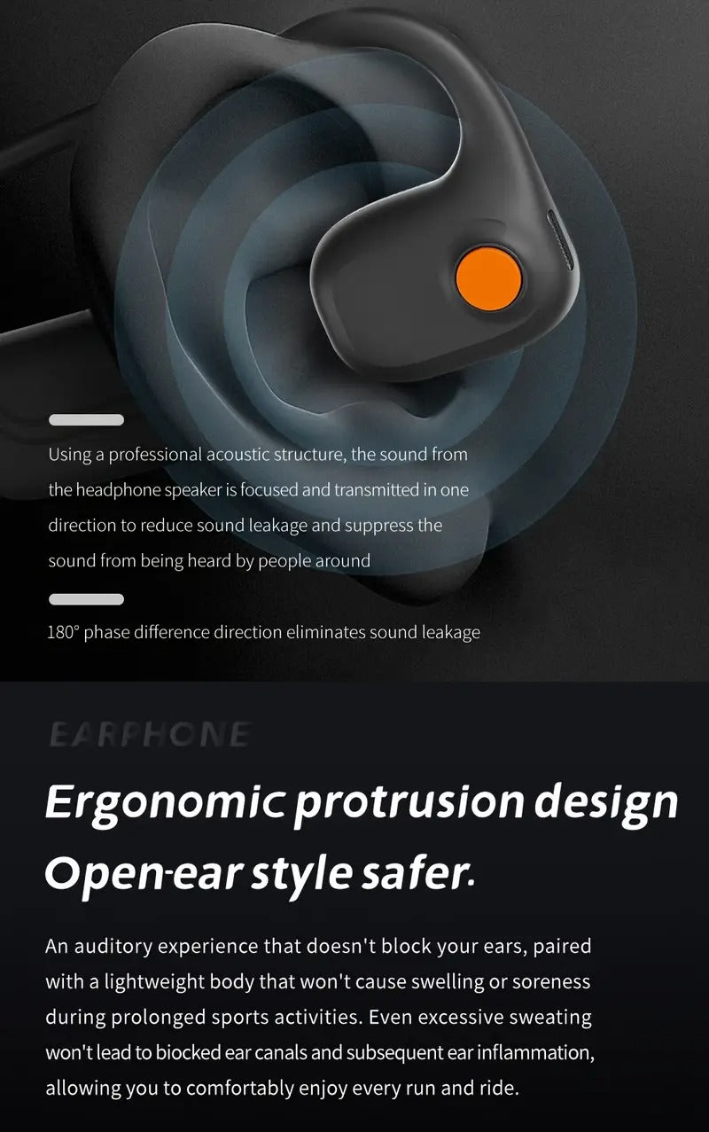 Air Conduction Headphones ENC Dual Mic Wireless