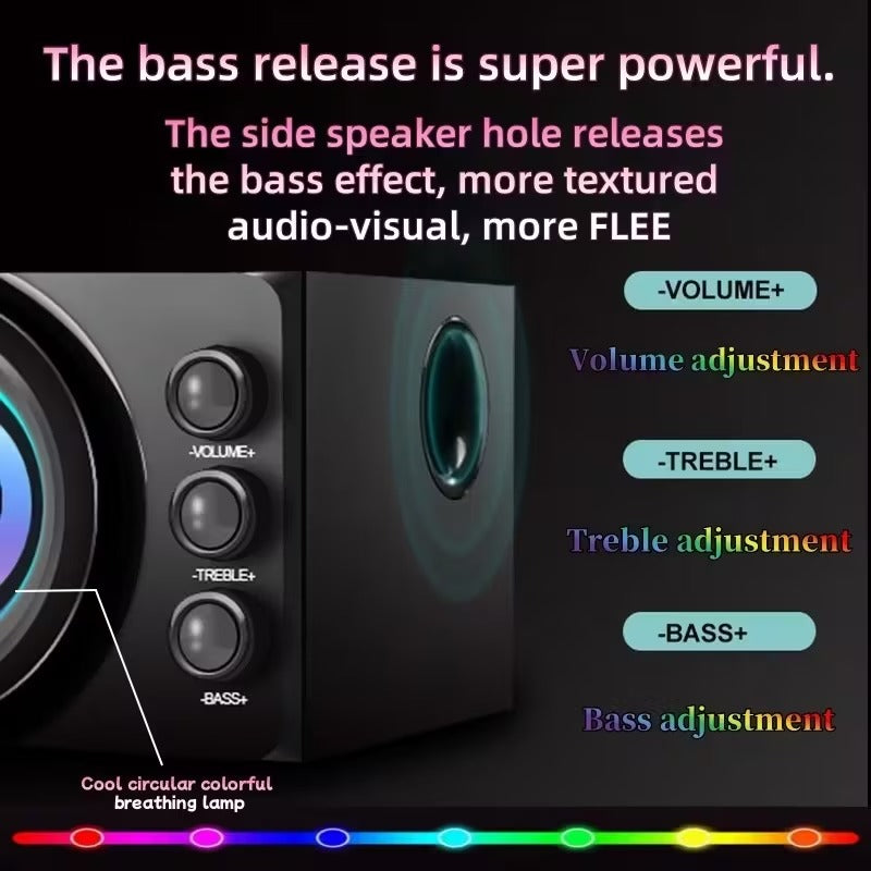 3-in-1 Surround Sound 2.1 Channel Speaker