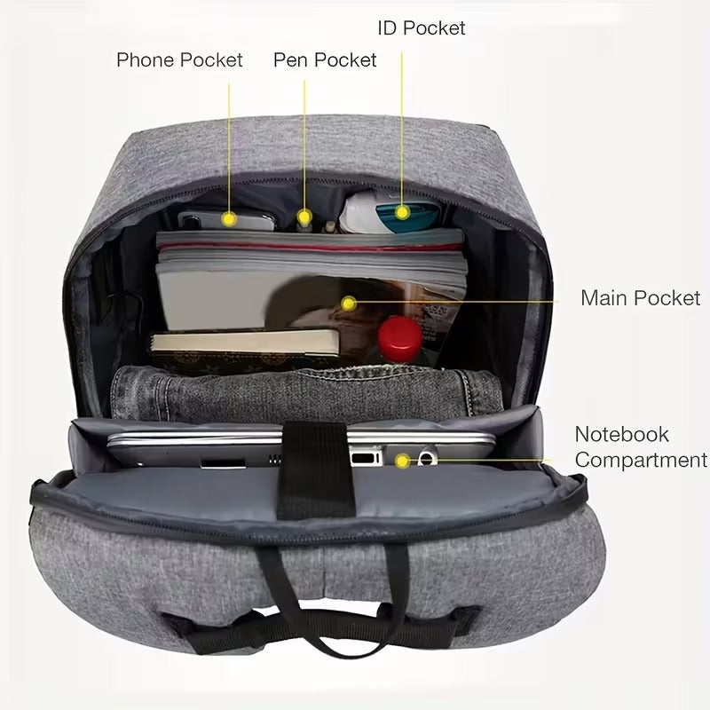 Men’s Anti-Theft Laptop Backpack Business Travel Bag