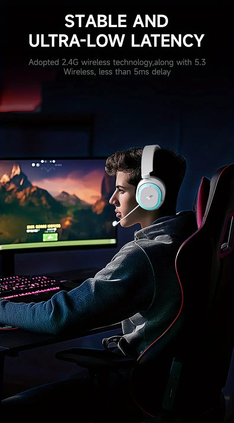Wireless Gaming Headset with Surround Sound