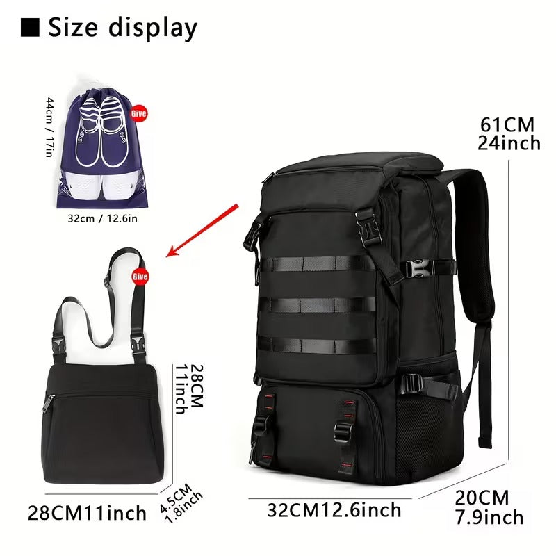 Travel Hiking Backpack with USB Charging Port
