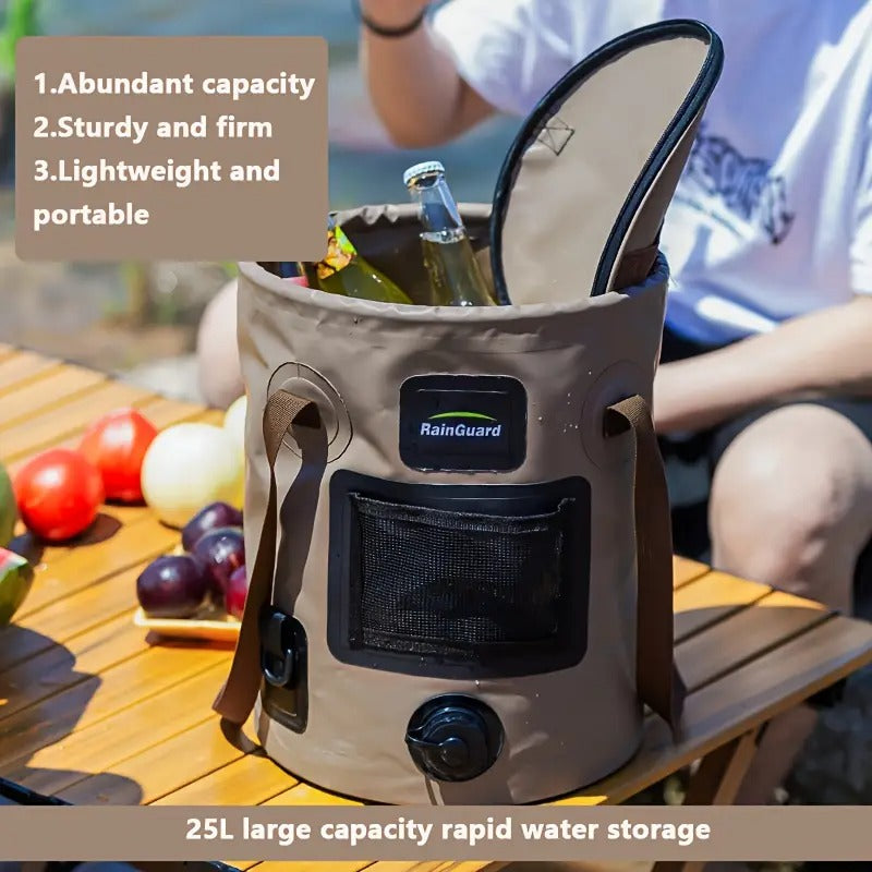 Folding PVC Water Bucket with Valve