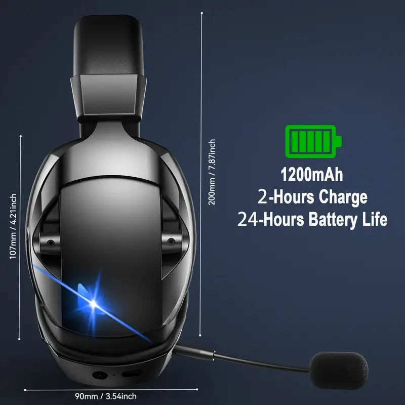 Over-Ear Gaming Headset Wireless and Wired