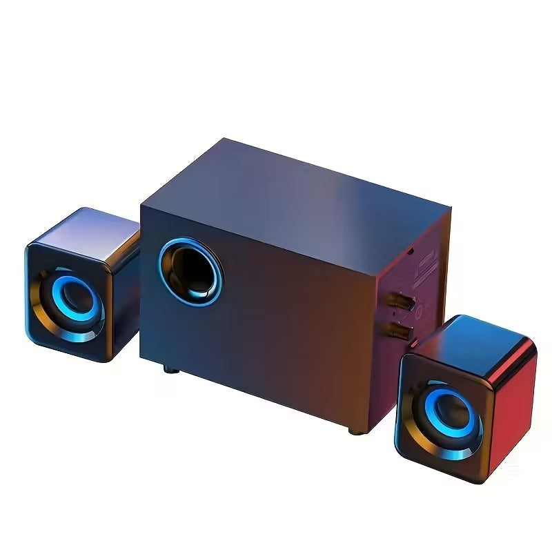 Wooden Computer Speaker with Bass