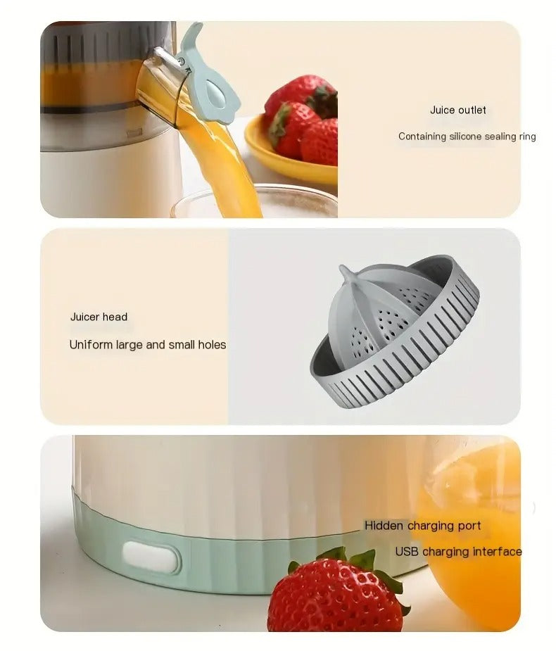 Citrus Juicer USB Rechargeable Detachable Design