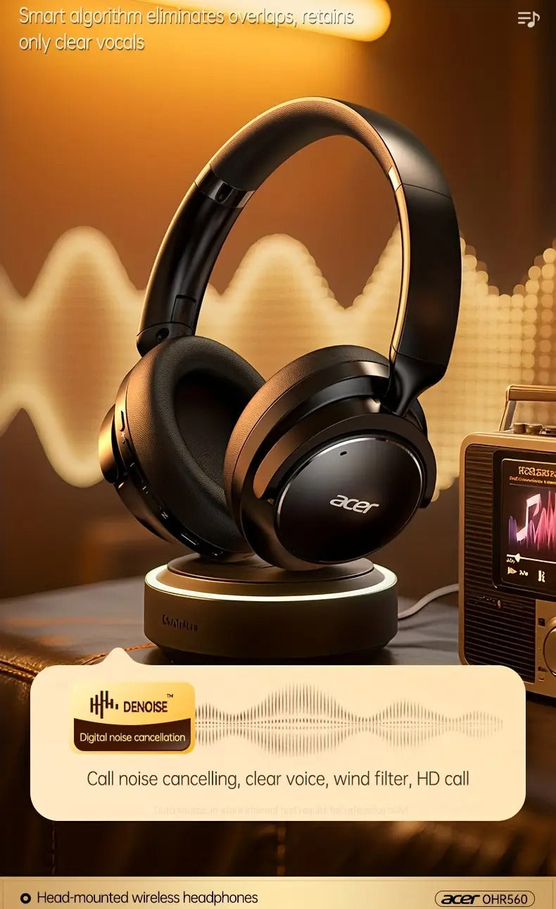 Wireless Over-Ear Headphones with Noise Cancelling