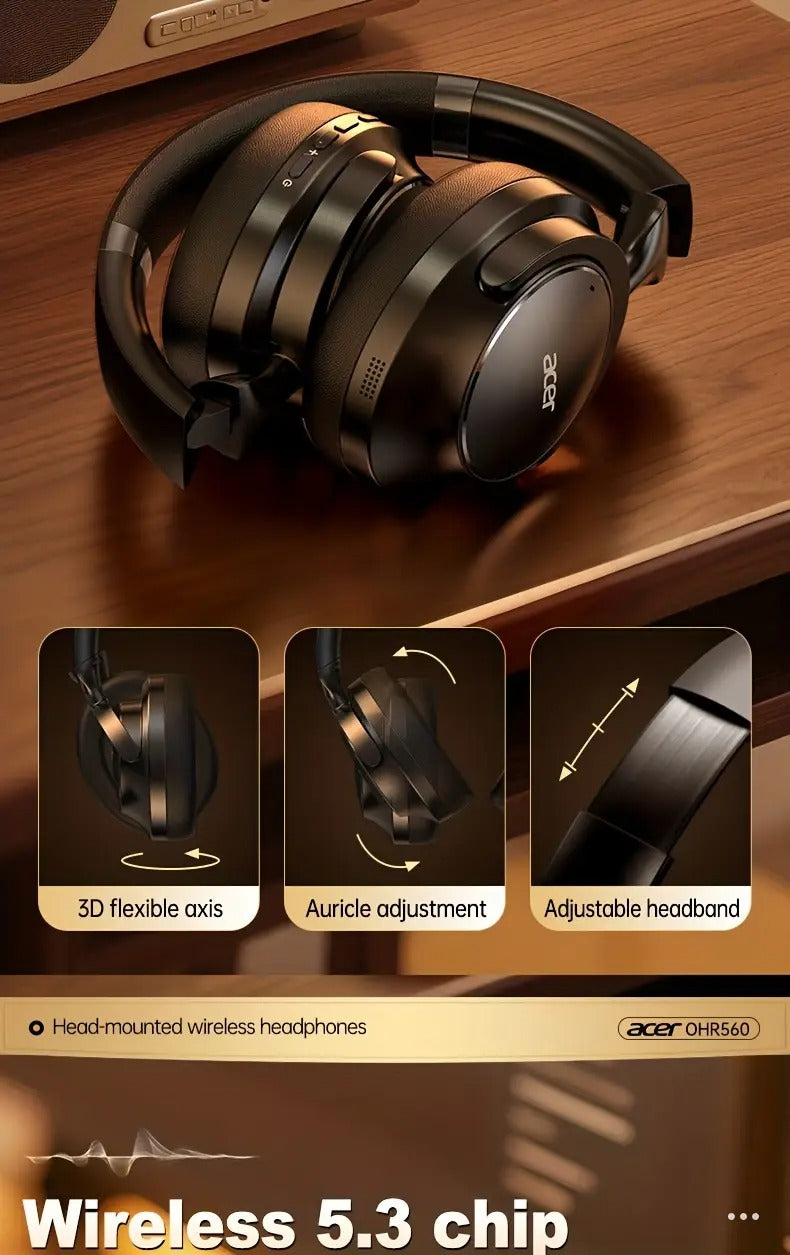 Wireless Over-Ear Headphones with Noise Cancelling
