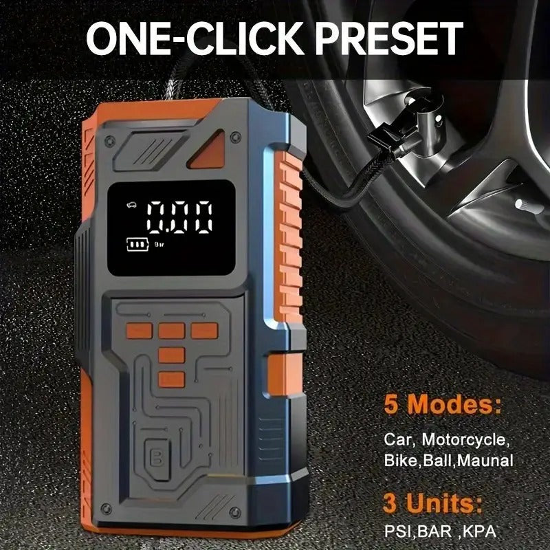 Mini Air Compressor Pump Digital Display Tire Inflator