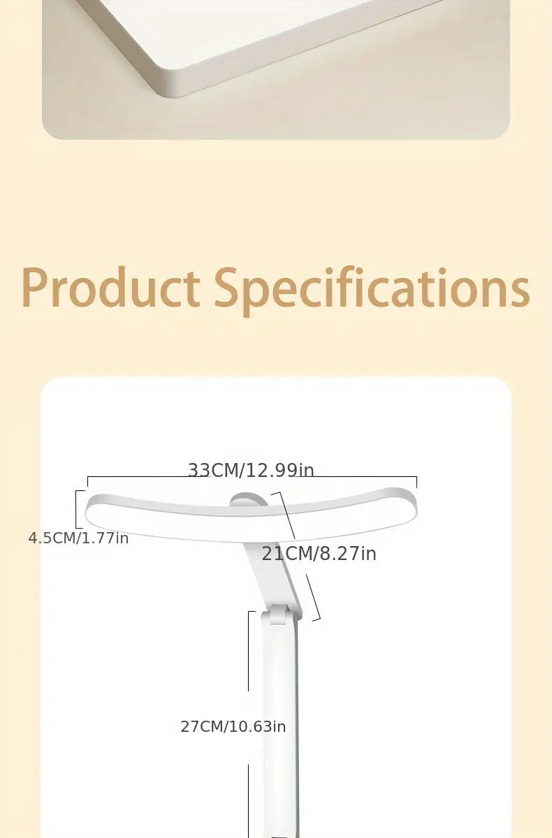 Desk Lamp with Adjustable Arm and Phone Holder