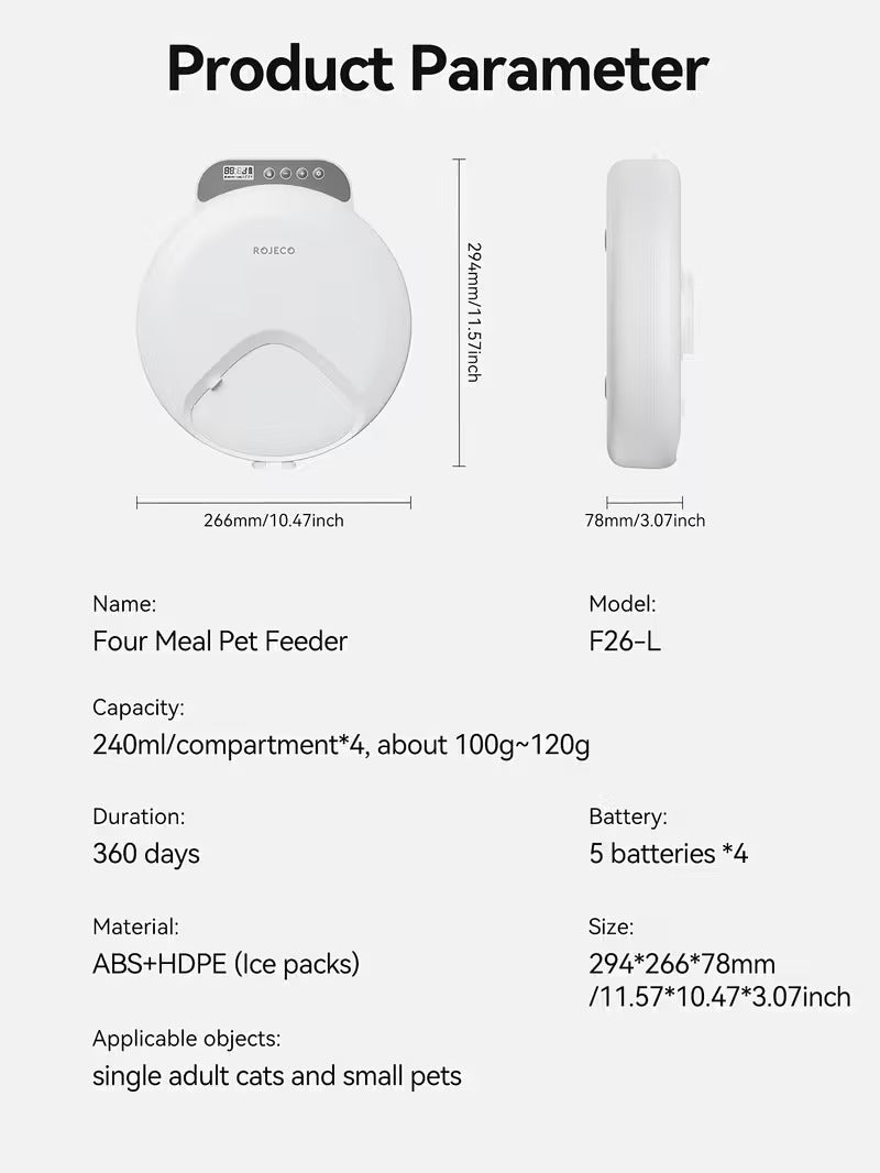 Wireless Smart Pet Feeder for Cats and Dogs