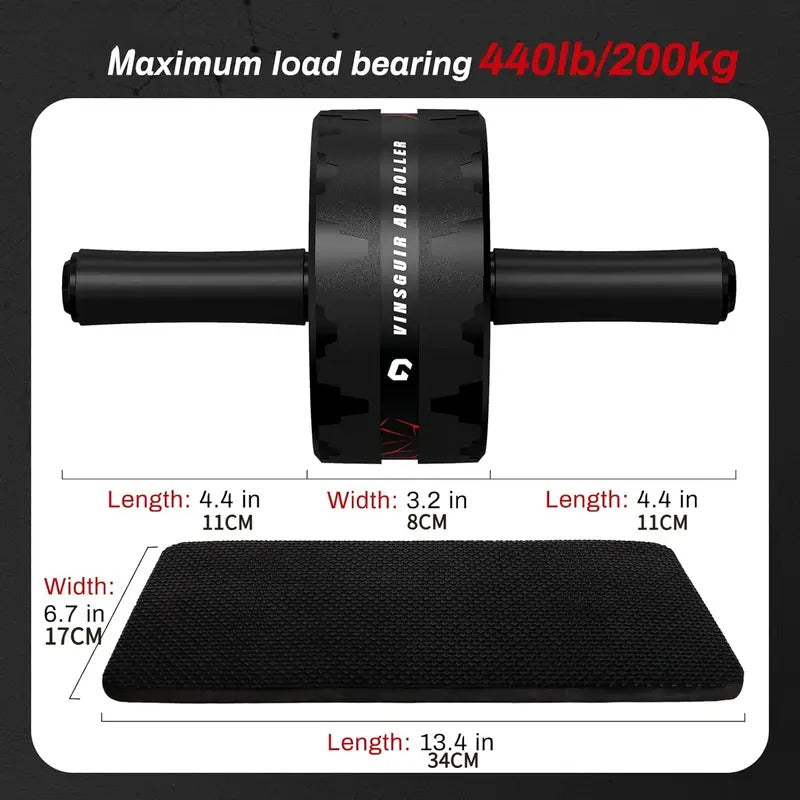 Core Abdominal Wheel Roller with Knee Pad