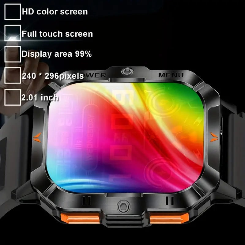 Men’s Sports Smart Watch with LED Flashlight