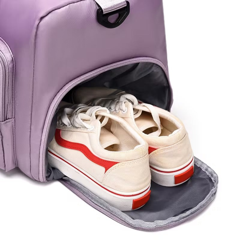 Travel Duffle Bag with Shoe Compartment