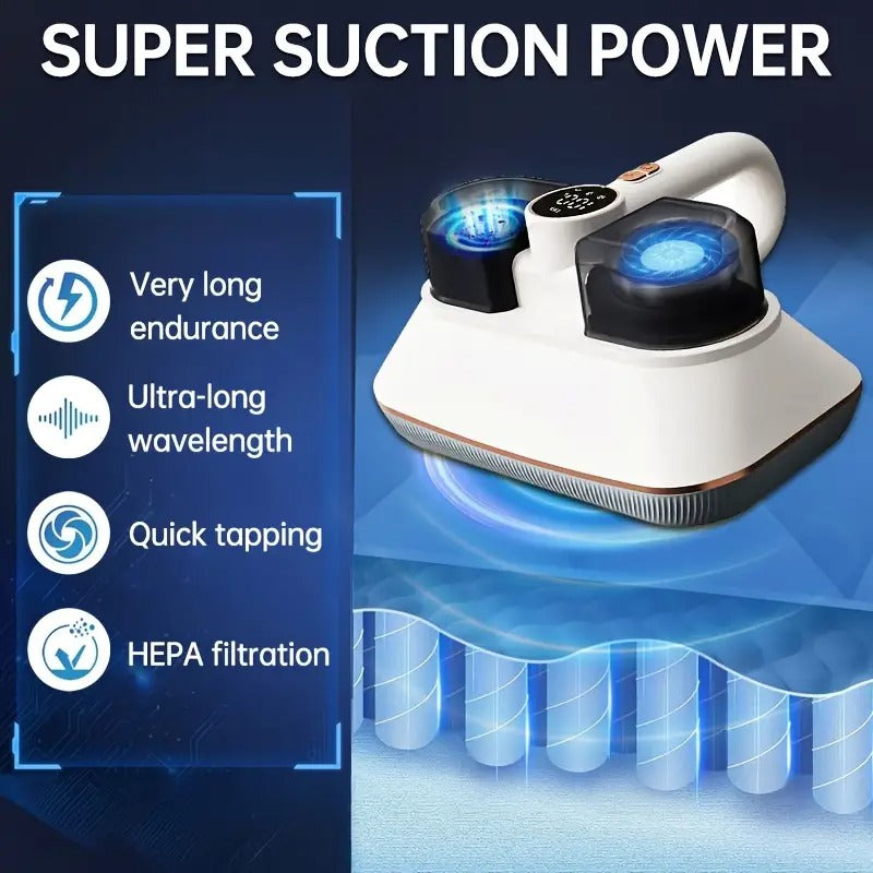 Wireless Handheld Bed Vacuum Cleaner with HEPA Filter