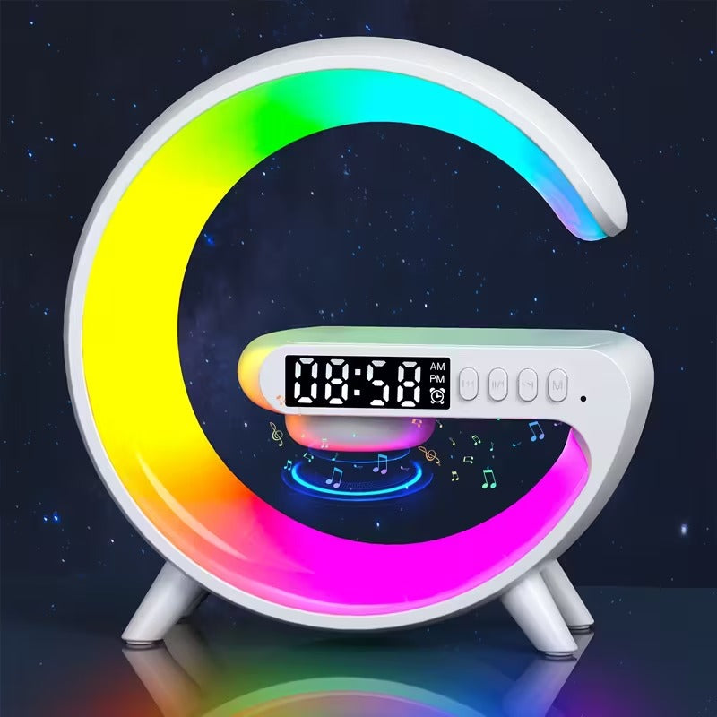 Wireless Bluetooth Speaker with RGB Light & Alarm