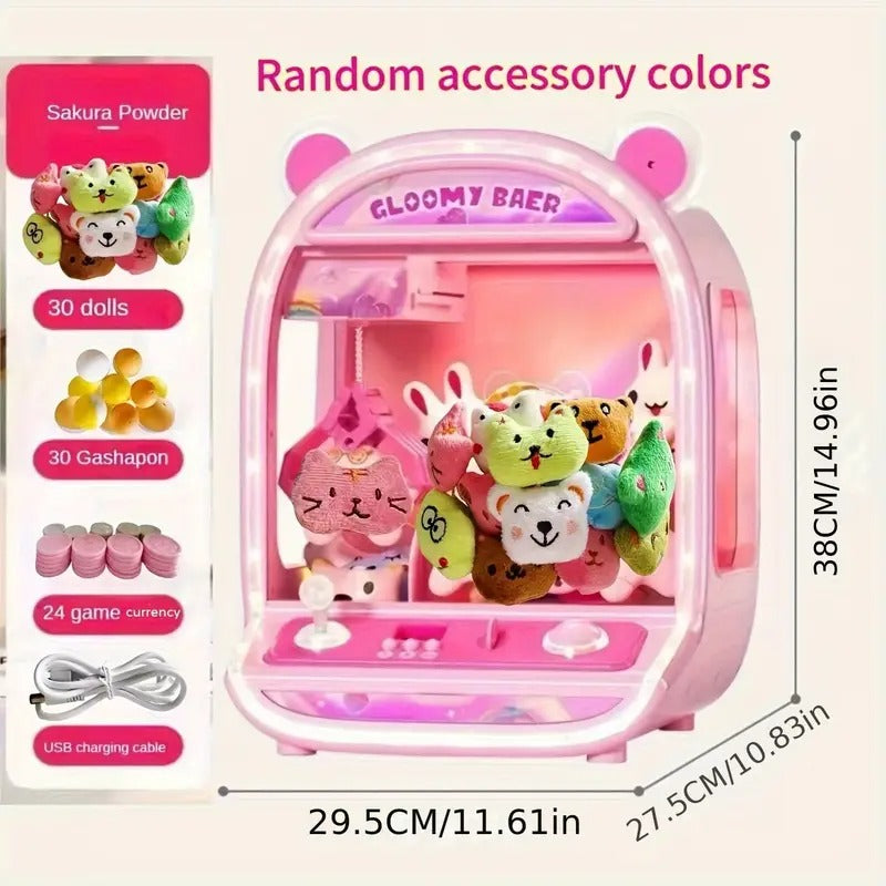 Rabbit Claw Machine Toy for Kids with Lights