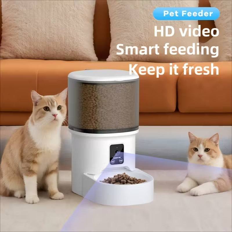 Automatic Pet Feeder with Camera and WiFi Control