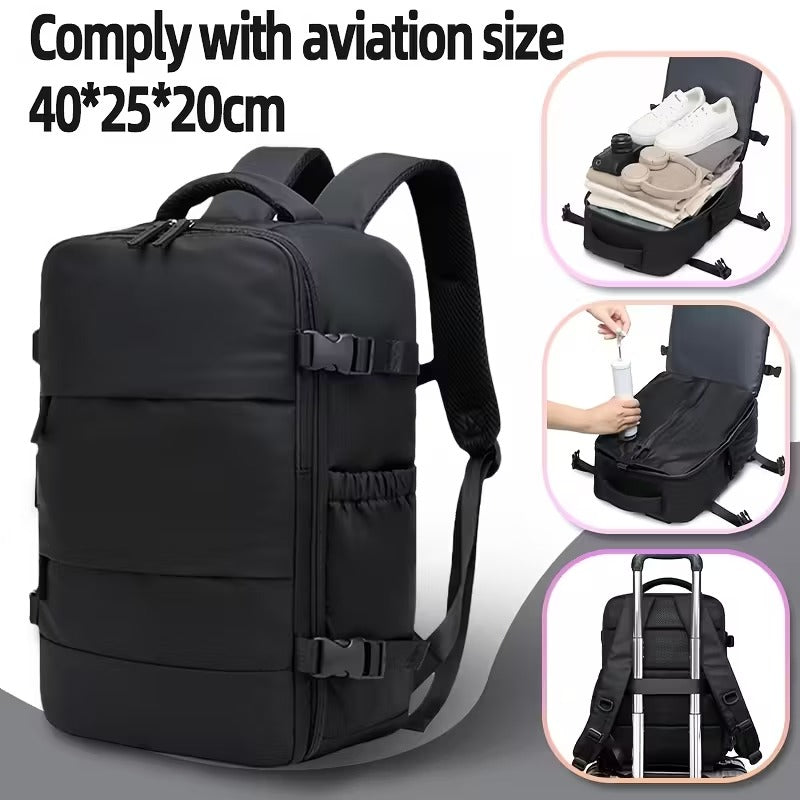 Compression Travel Backpack with Pump Combo